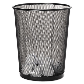 Rolodex™ Steel Round Mesh Trash Can, 4.5 Gal, Black freeshipping - TVN Wholesale